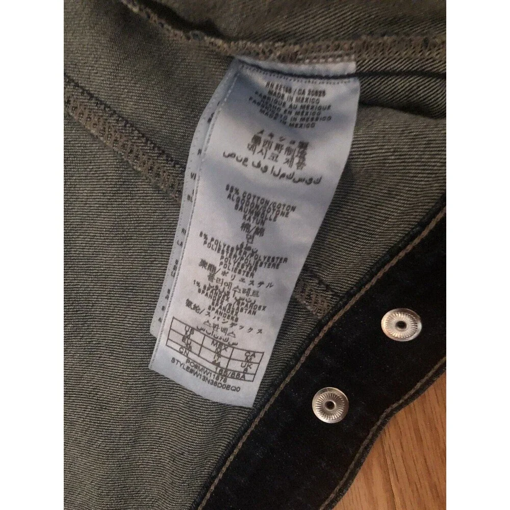 Guess Los Angeles Girls Faux Shearling Collar Denim Jacket Size M Excellent Cond